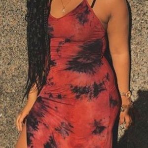Tie dye maxi dress